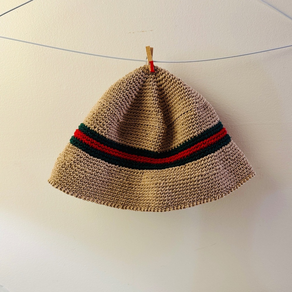 Hand crochet bucket hat. NWOT